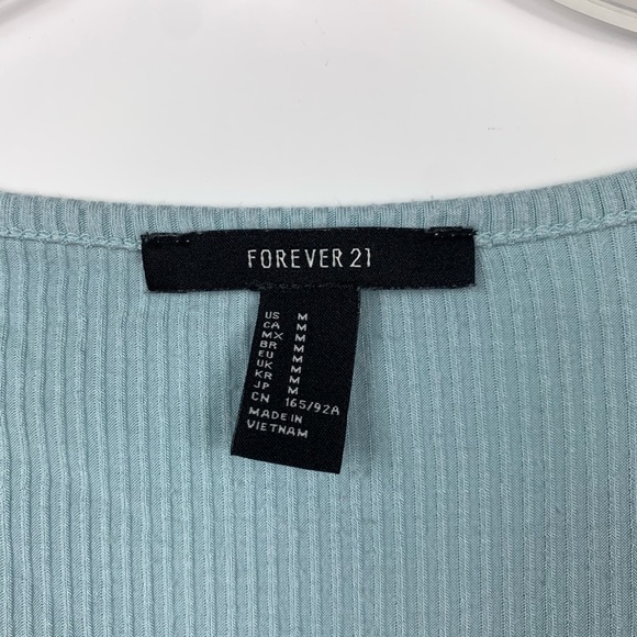 FOREVER 21 • Blue Cardigan top WOMENS M - Picture 3 of 4